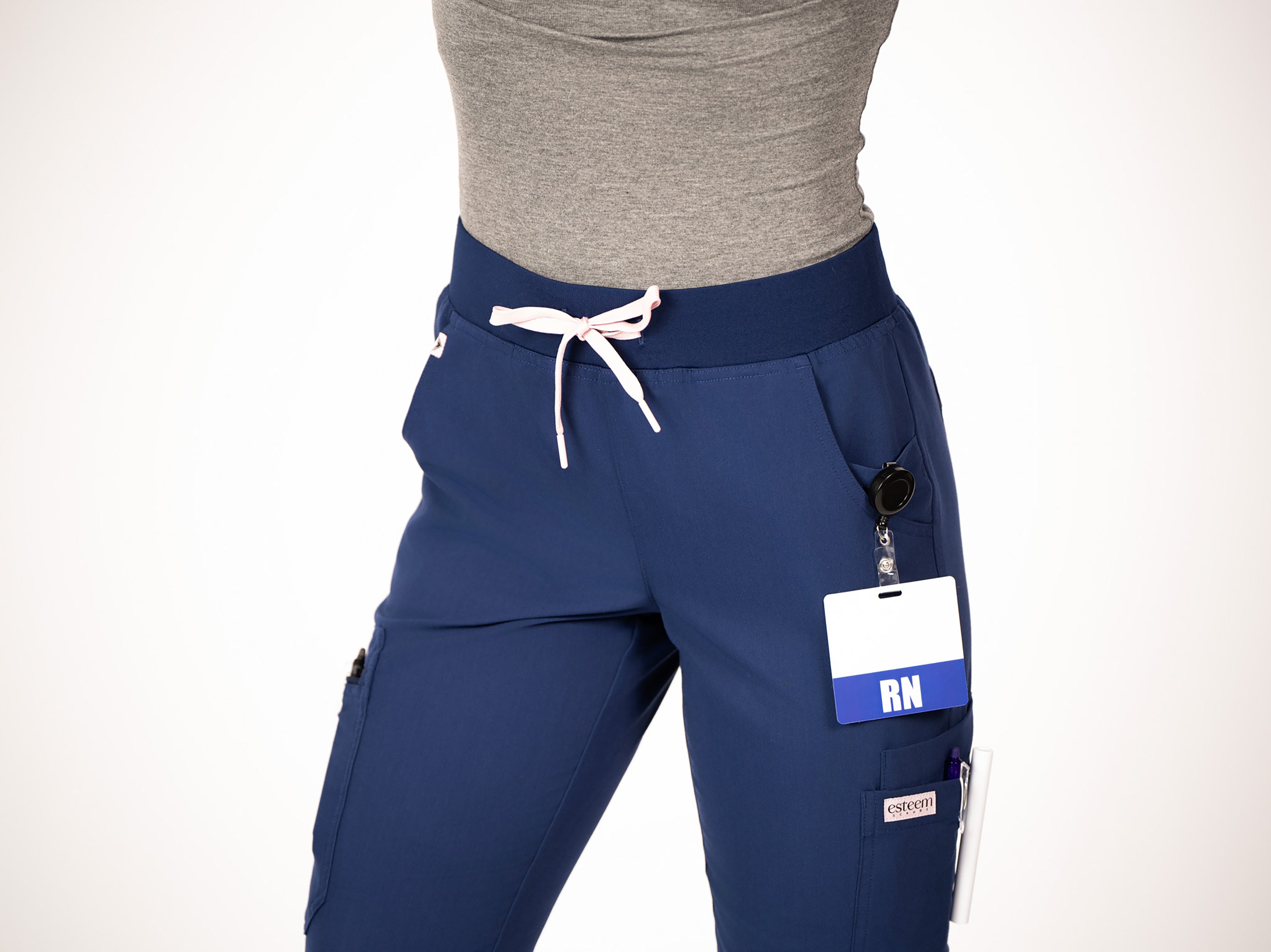 Libra skinny women's Jogger scrub pant-Navy ; *PRE-ORDER* Will ship by 10/30/2024